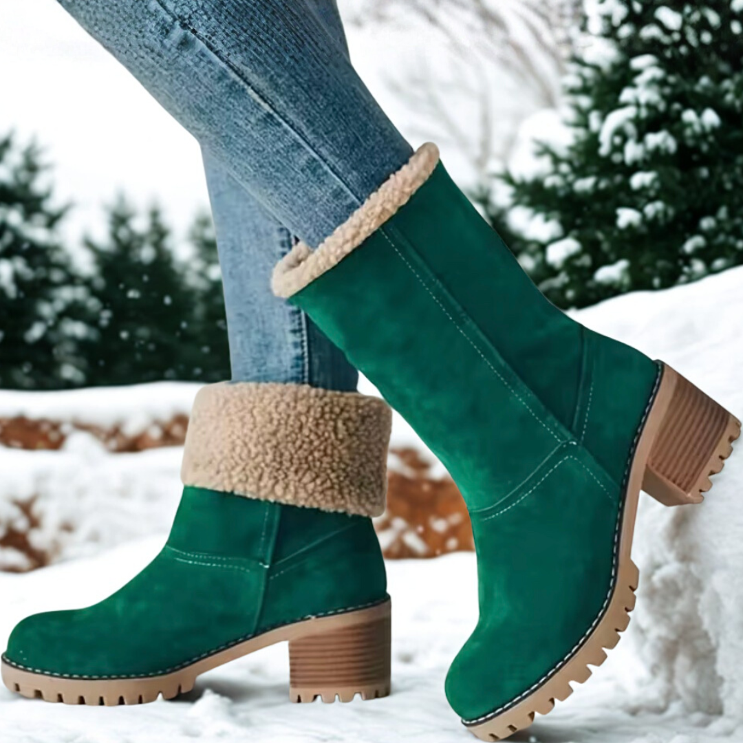 Bottes mi-hautes en laine