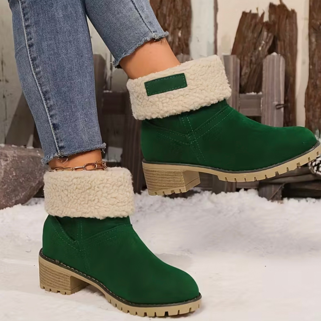 Bottes mi-hautes en laine