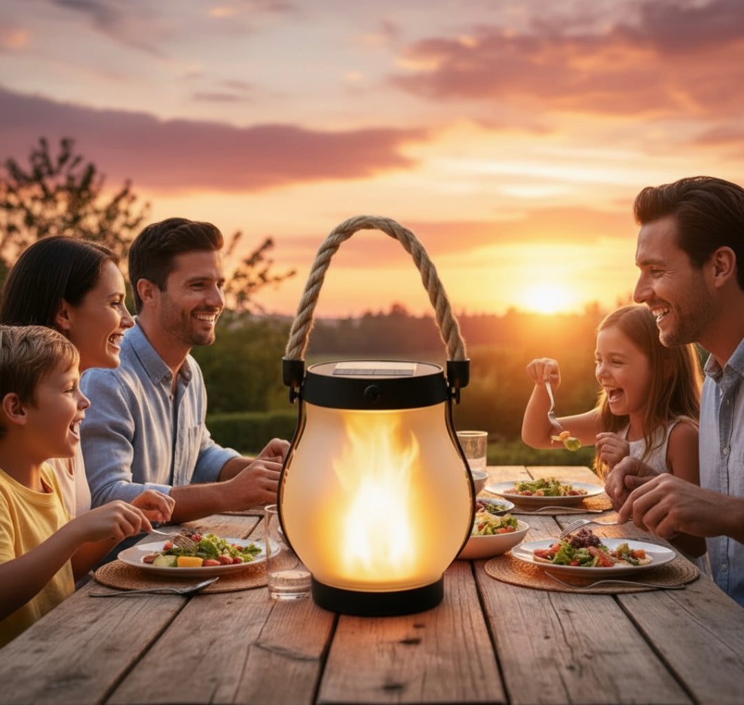 Kaliqo – Lanterne Solaire Extérieure à Effet Flamme