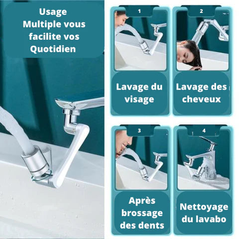 Robinet Magique Pivotant à 360° – TwistFlow