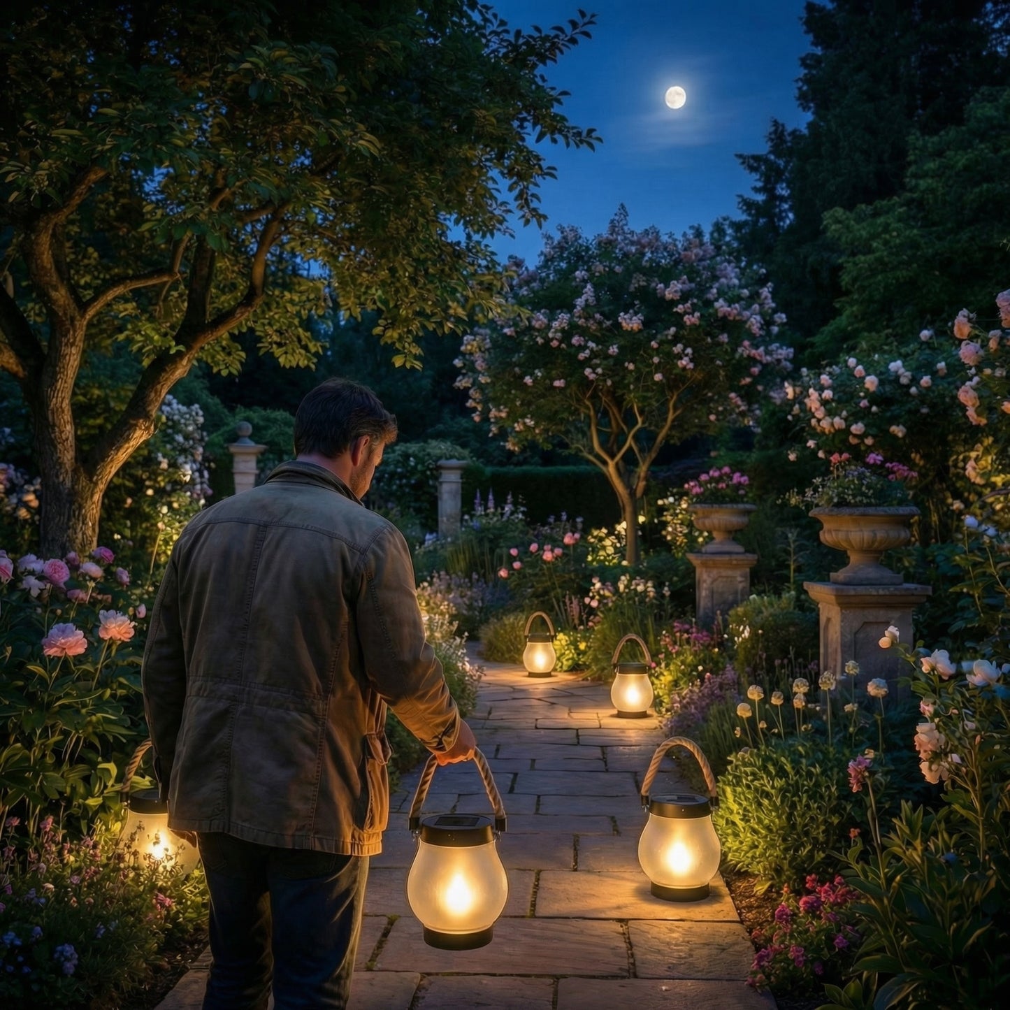 Flaméo - Lanterne Solaire à Effet Flamme Ultra Réaliste