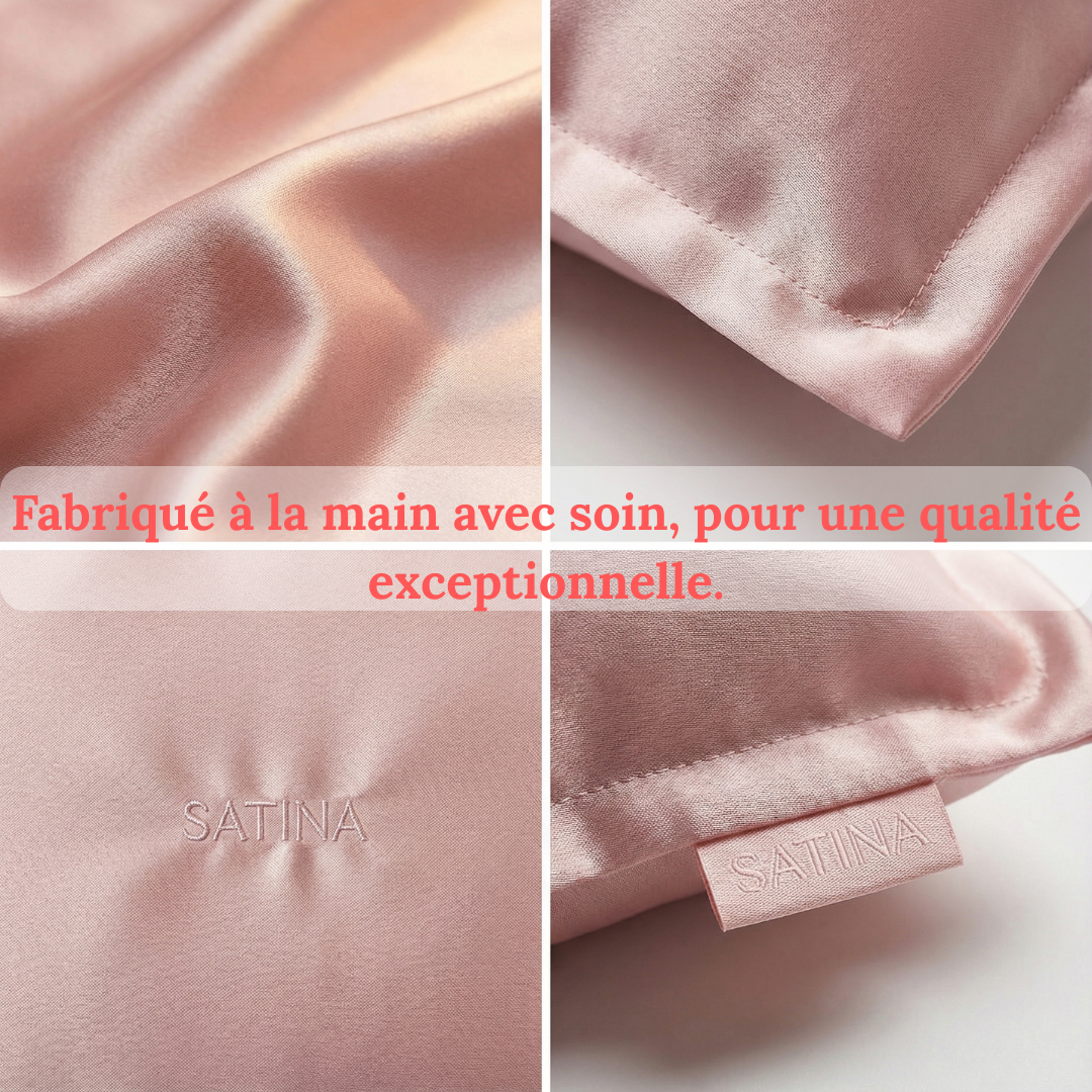 SATINA - Taie d'Oreiller En Satin Aux Rituels Asiatiques