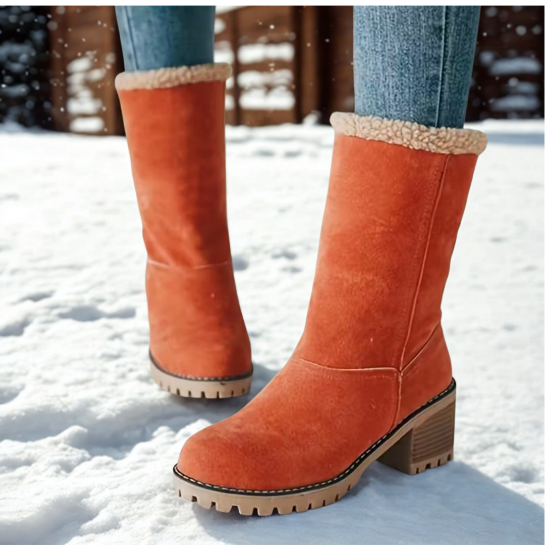 Bottes mi-hautes en laine