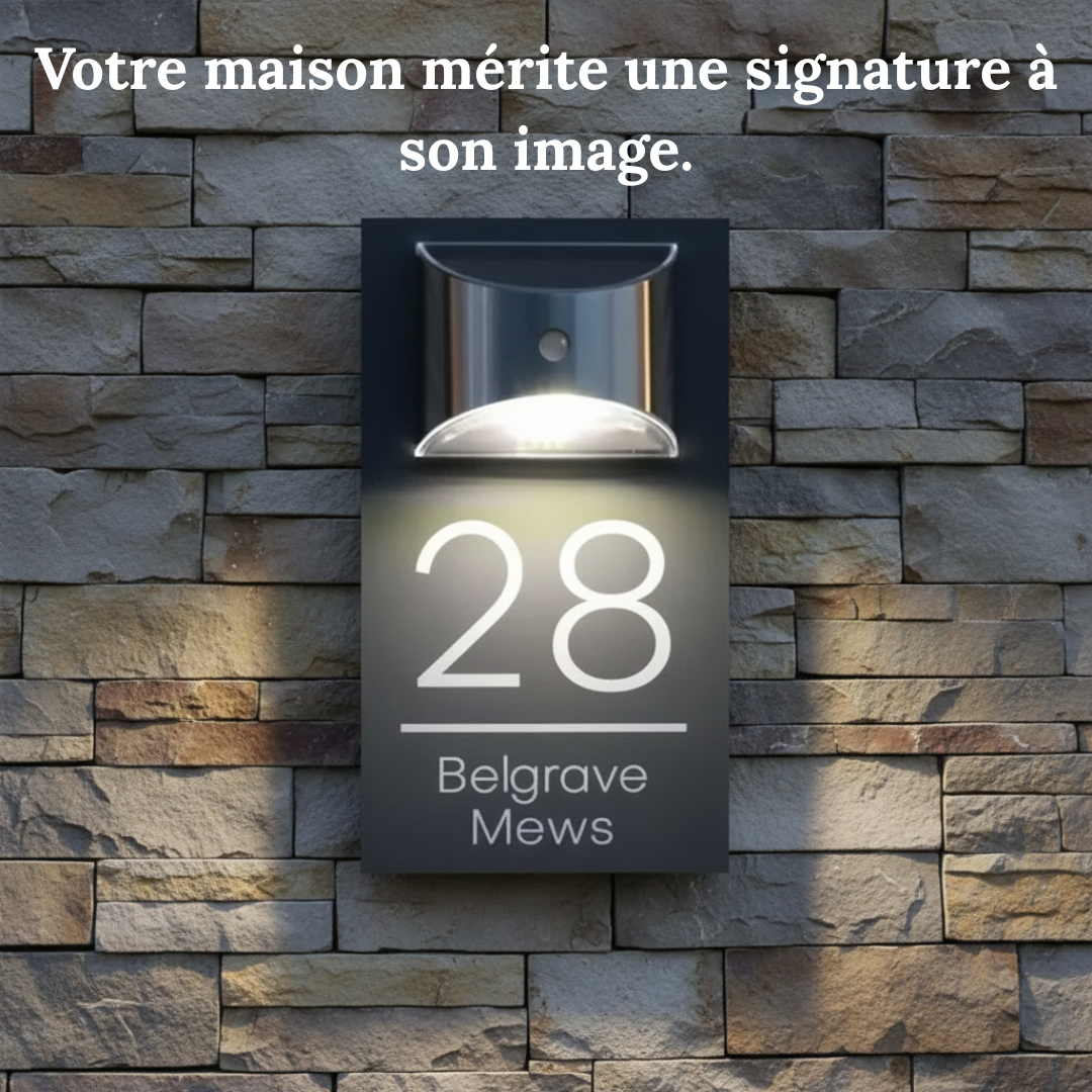 LumiHome - Plaque Murale Personnalisée