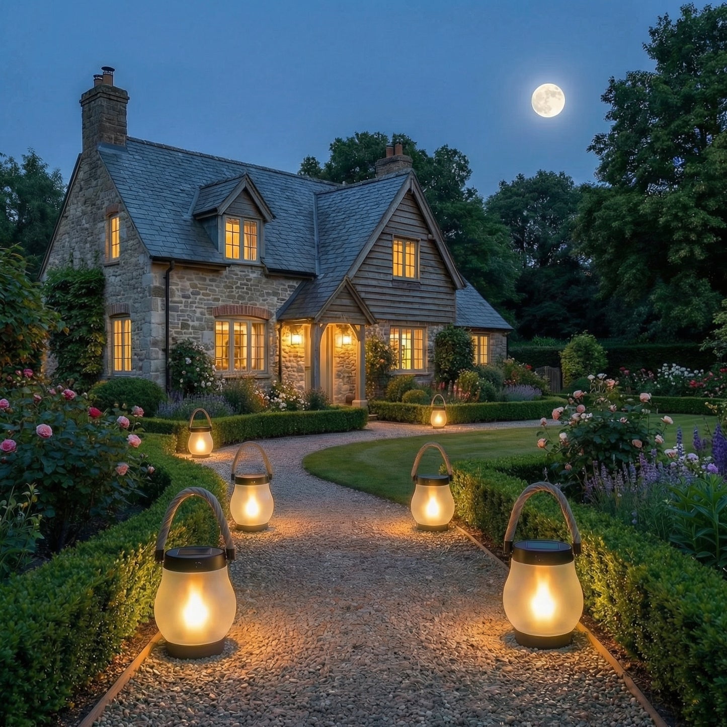 Flaméo - Lanterne Solaire à Effet Flamme Ultra Réaliste