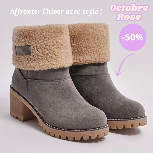 Bottes mi-hautes en laine