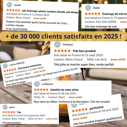 Flaméo - Lanterne Solaire à Effet Flamme Ultra Réaliste