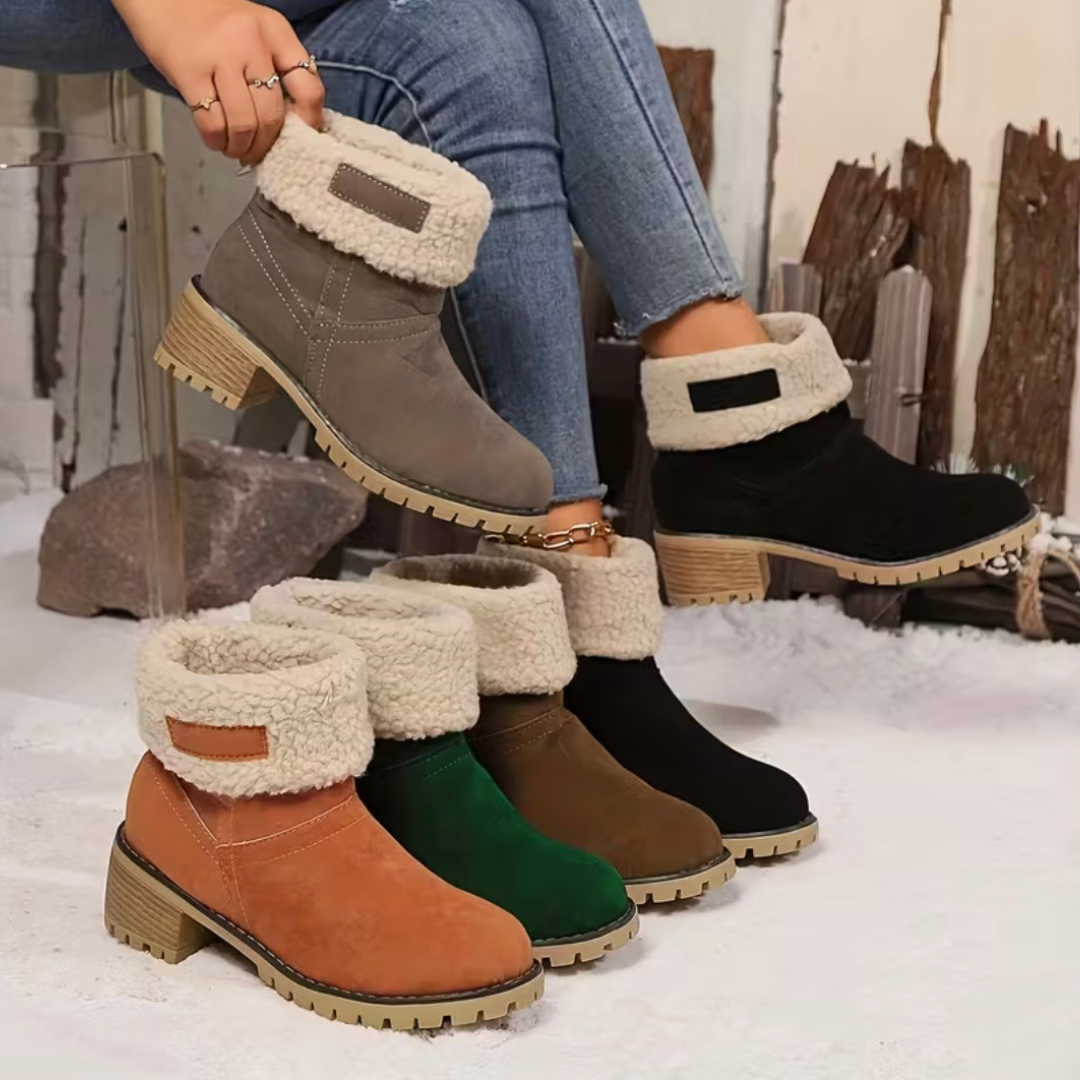 Bottes mi-hautes en laine