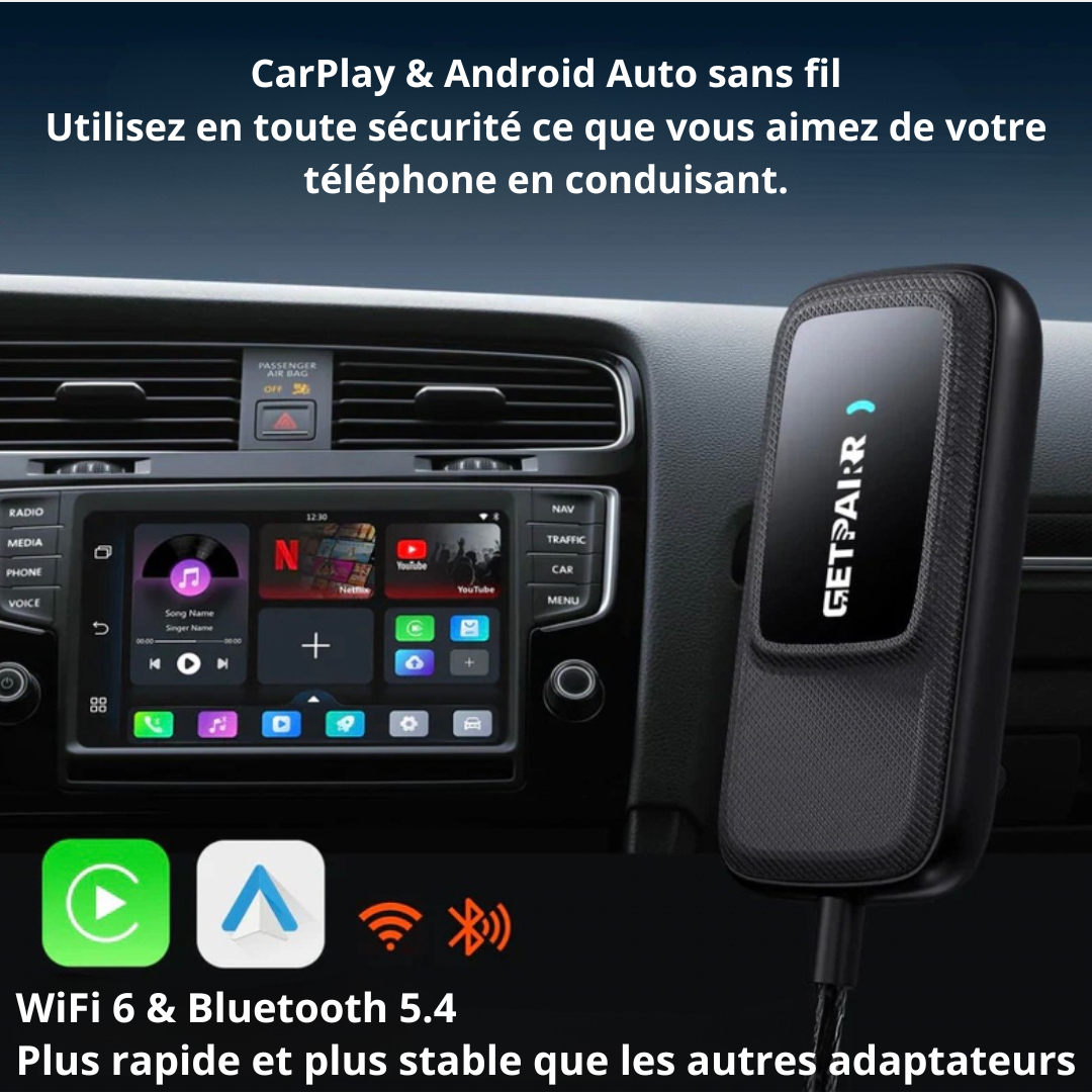 CarLink Pro - Boîtier CarPlay Sans Fil Universel