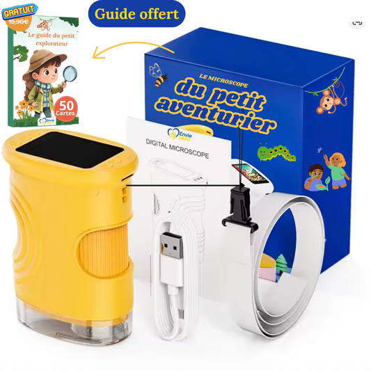 Microscope d’aventurier pour enfants + Guide Offert