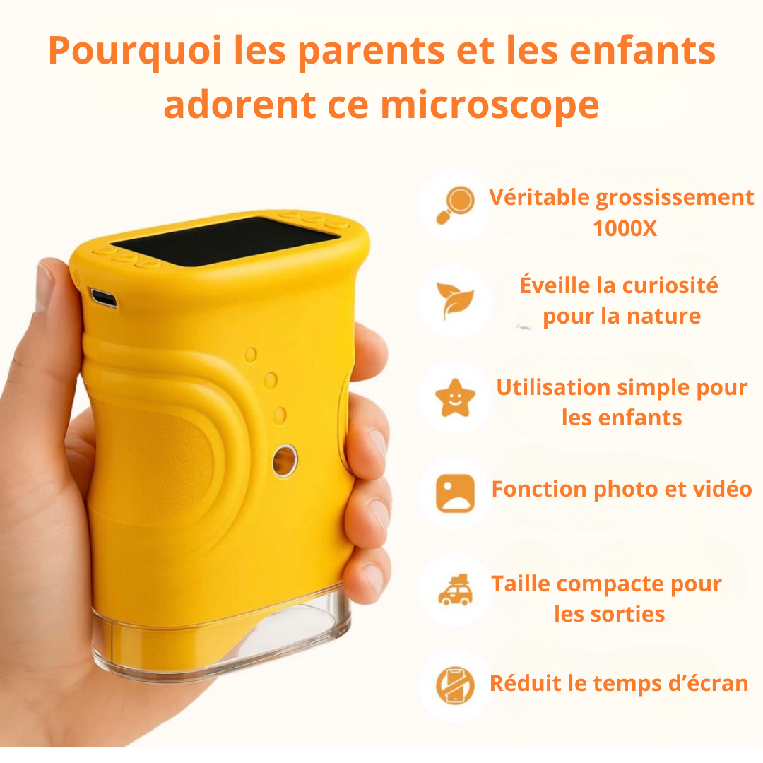 Microscope d’aventurier pour enfants + Guide Offert