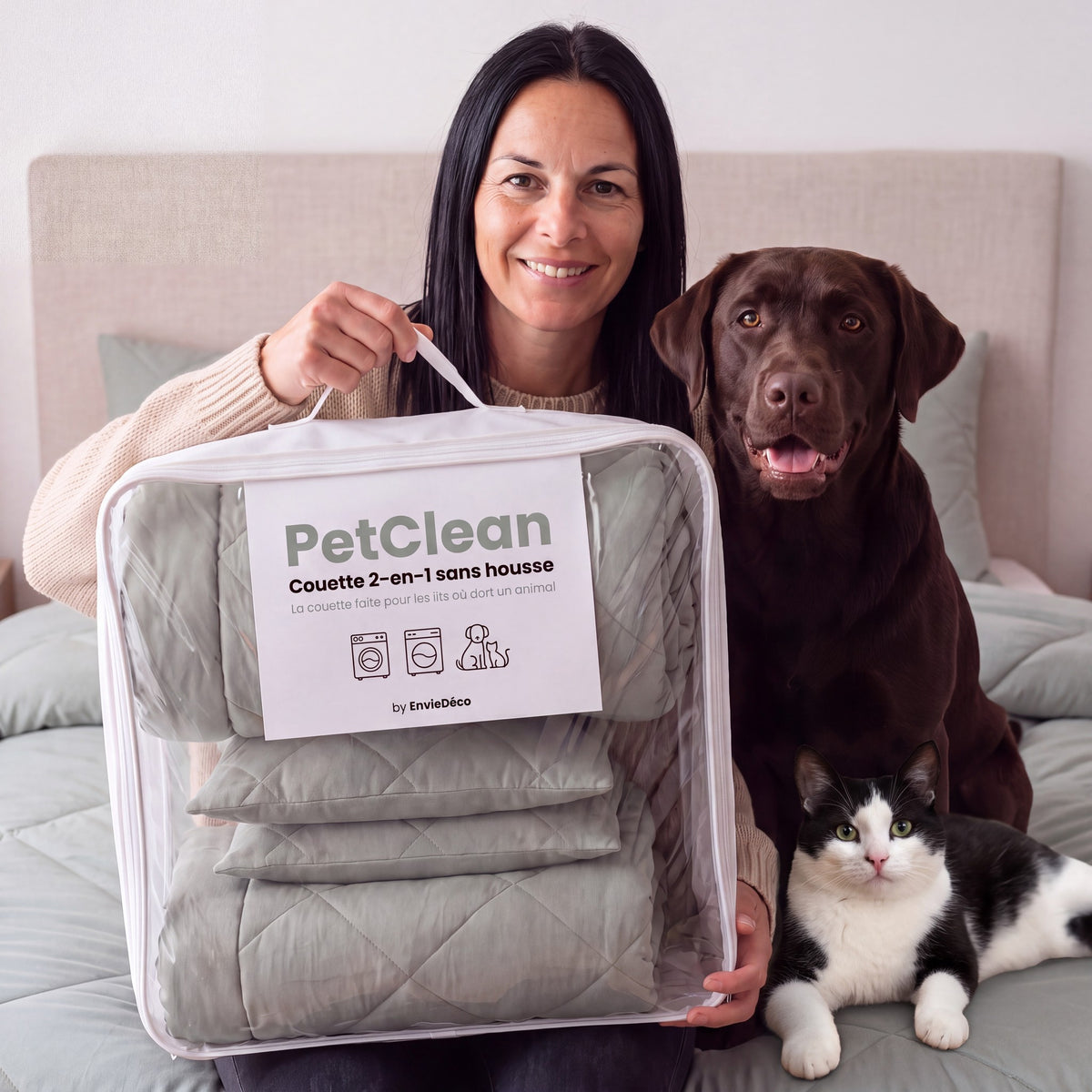 PetClean - Couette sans housse 2-en-1